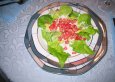 Grüner Salat mit Granatapfelkernen